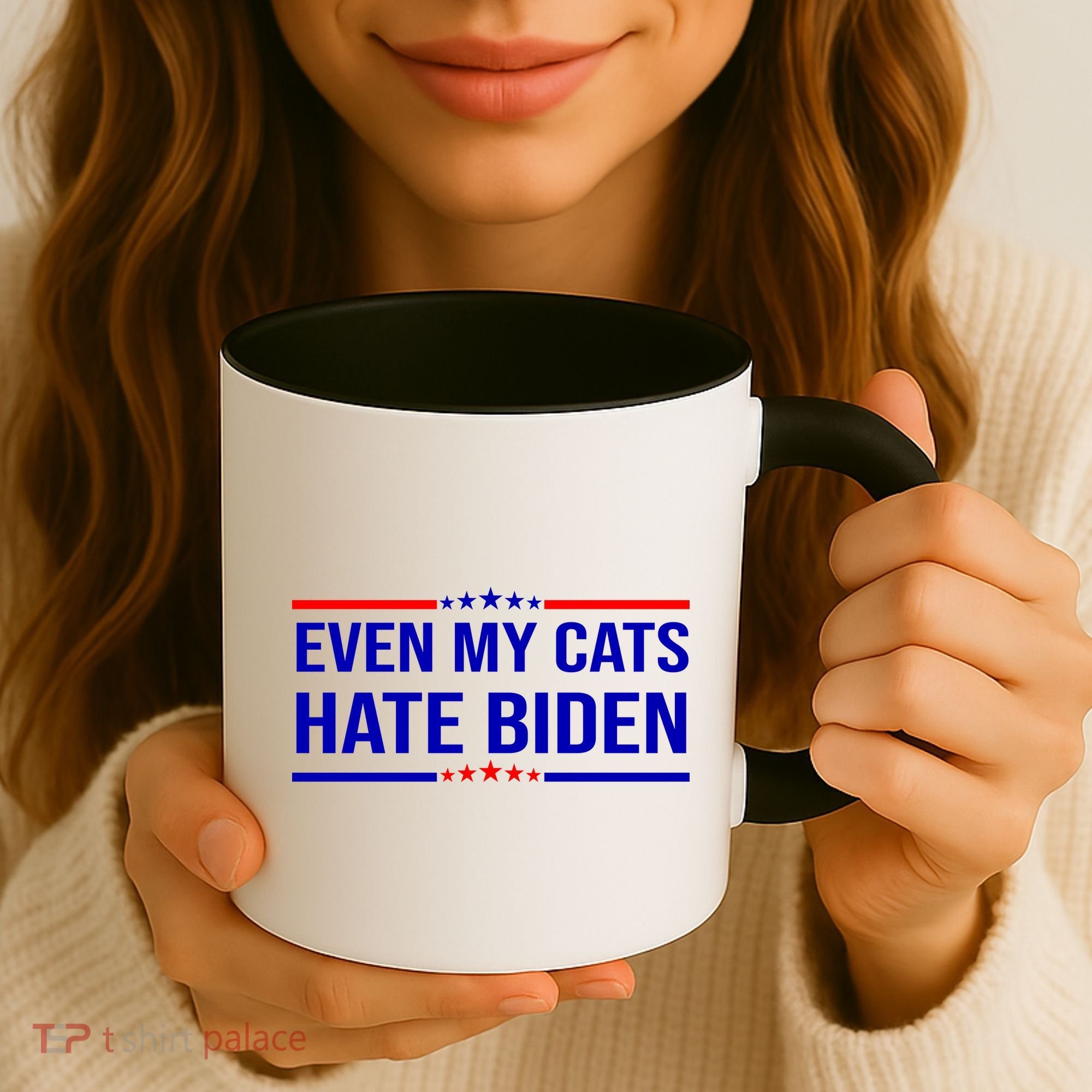 Even My Cats Hate Biden Funny Anti Biden FJB Coffee Mug