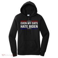Even My Cats Hate Biden Funny Anti Biden FJB Women's Hoodie thumb 0