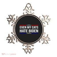 Even My Cats Hate Biden Funny Anti Biden FJB Ornament thumb 0