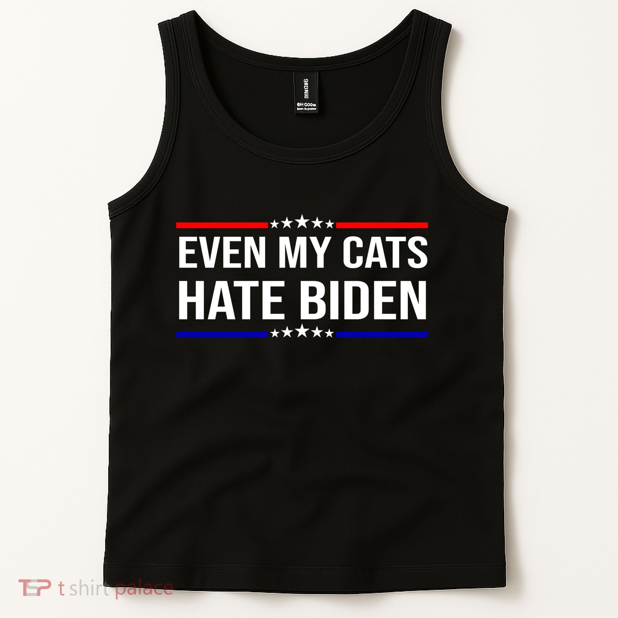 Even My Cats Hate Biden Funny Anti Biden FJB Tank Top