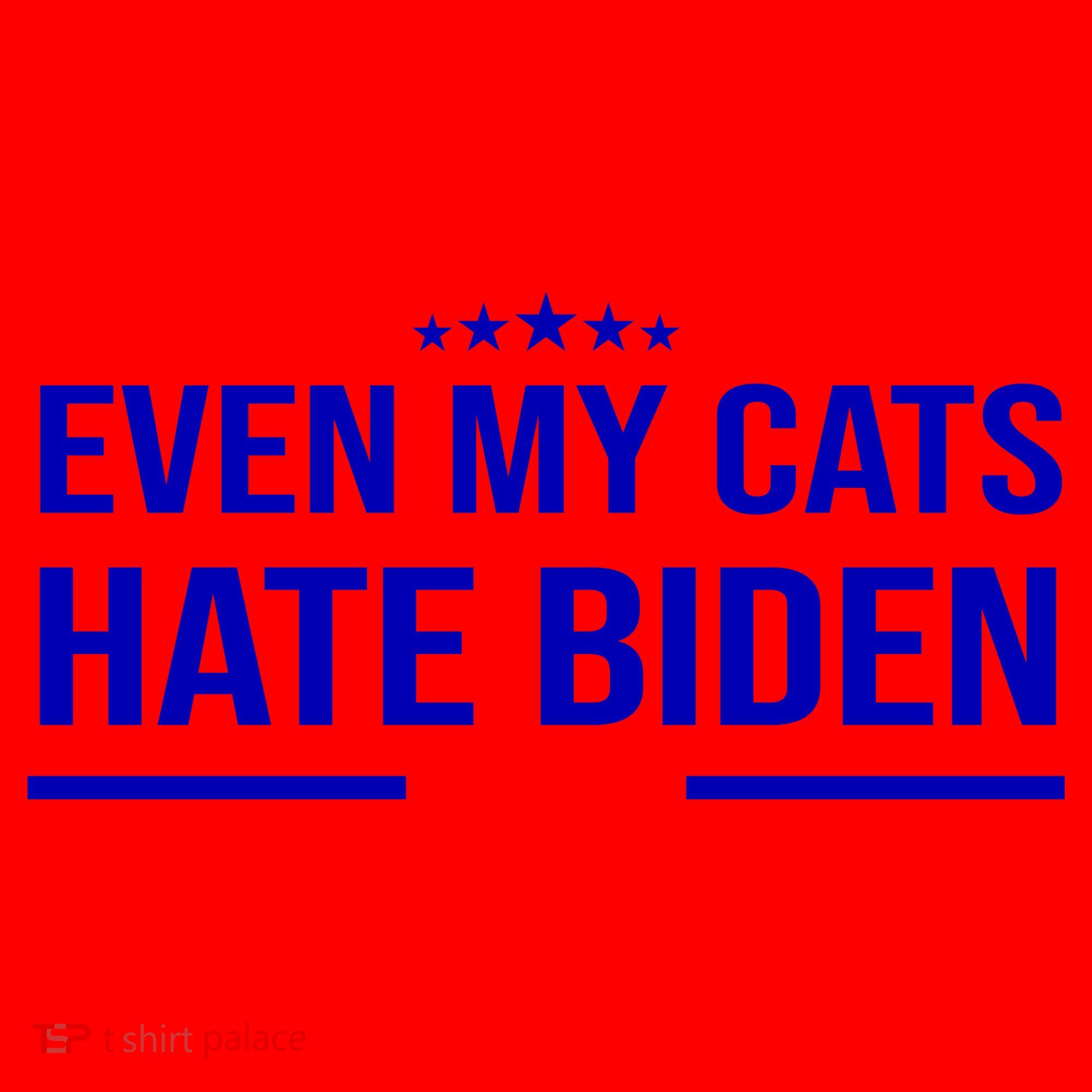 Even My Cats Hate Biden Funny Anti Biden FJB Santa Hat