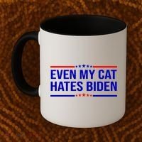 Even My Cat Hates Biden Funny Anti Biden FJB Coffee Mug thumb 2