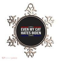 Even My Cat Hates Biden Funny Anti Biden FJB Ornament thumb 0