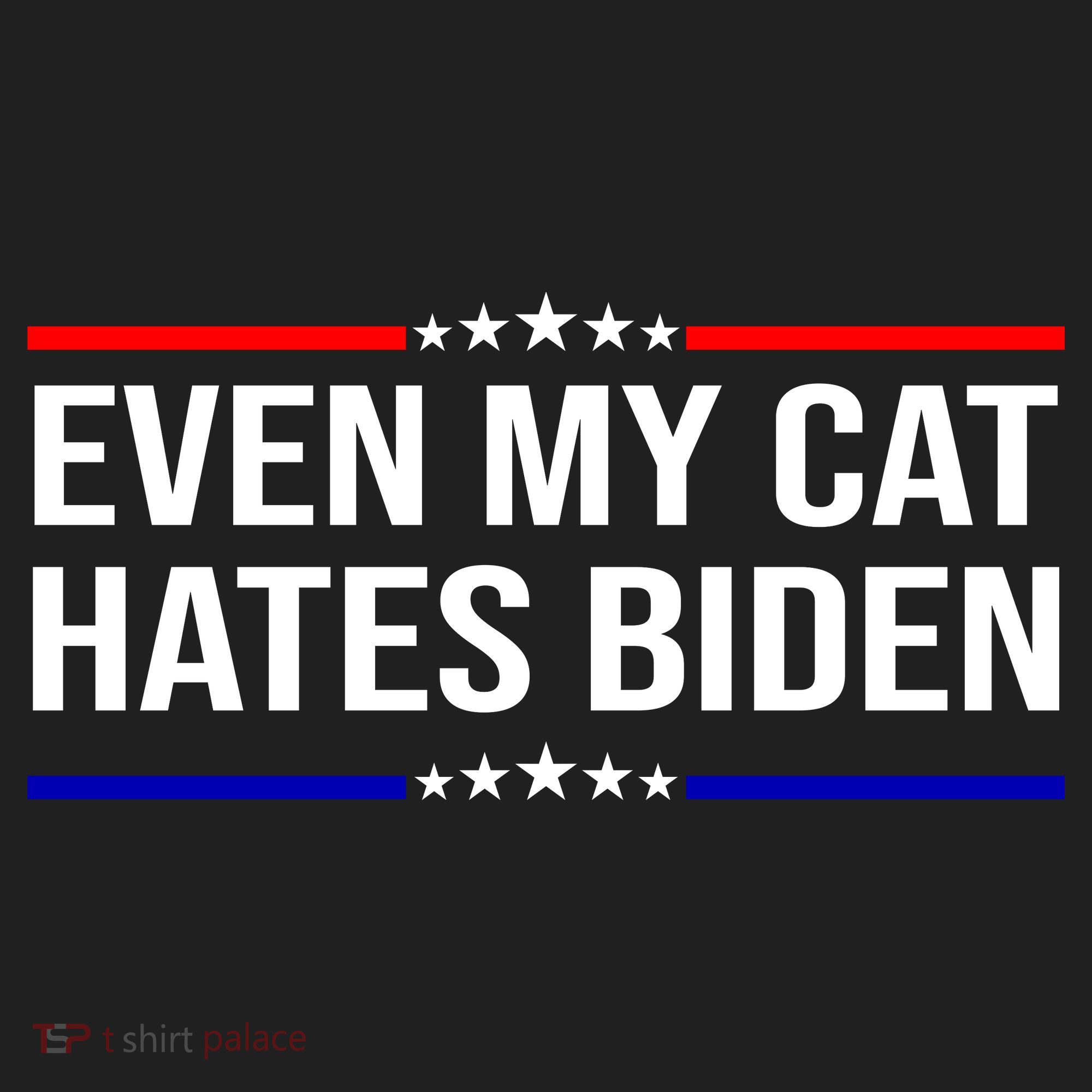 Even My Cat Hates Biden Funny Anti Biden FJB Golf Towel