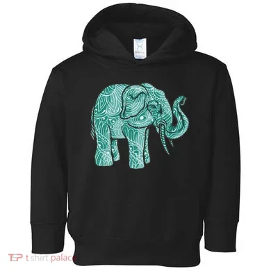 Elephant Mandala Cute Gift Toddler Hoodie