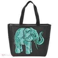 Elephant Mandala Cute Gift Tote Bag thumb 0