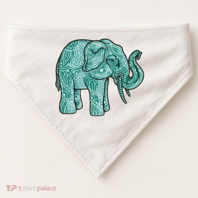 Elephant Mandala Cute Gift USA-Made Doggie Bandana