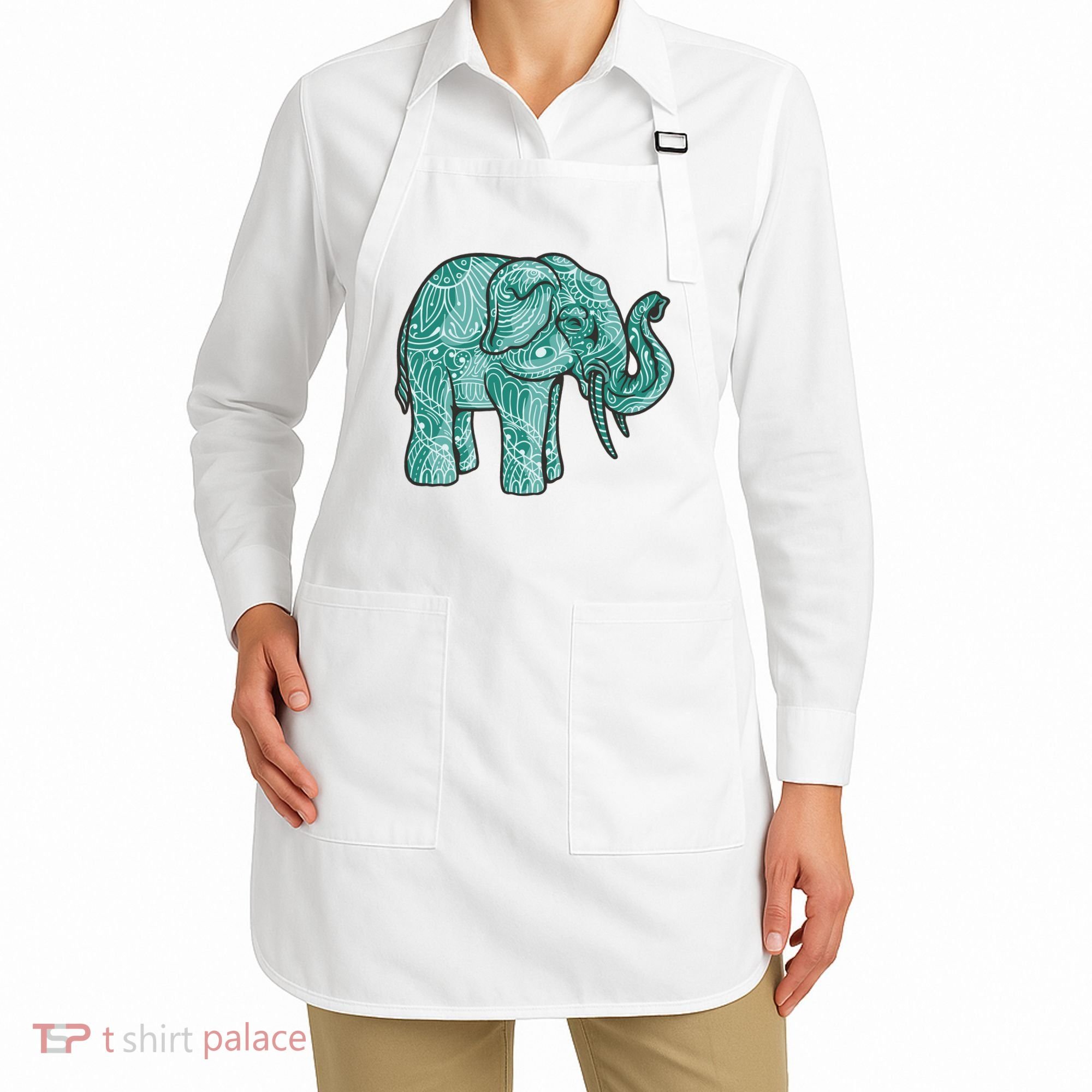 Elephant Mandala Cute Gift Apron