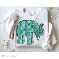Elephant Mandala Cute Gift Sweatshirt thumb 2