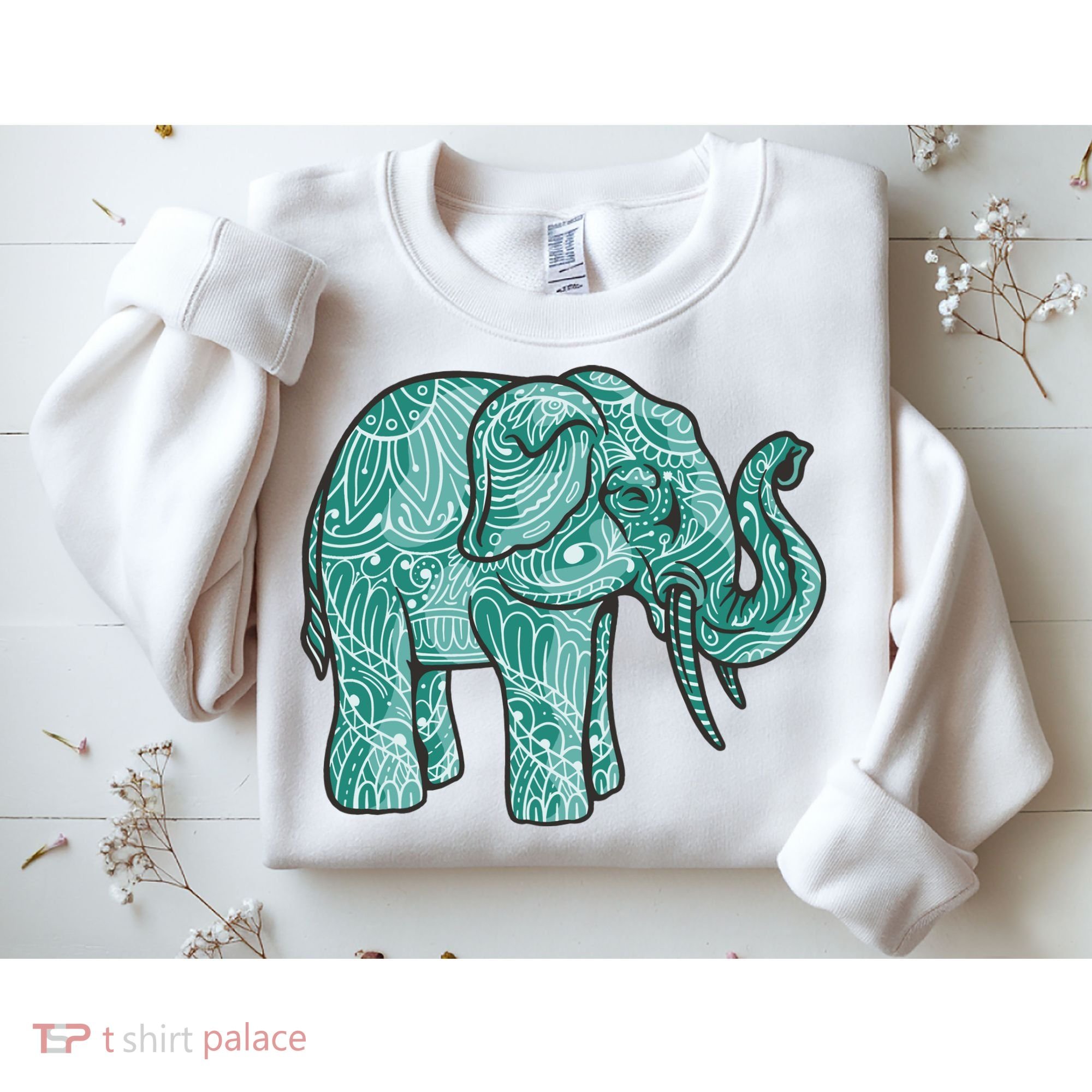 Elephant Mandala Cute Gift Sweatshirt