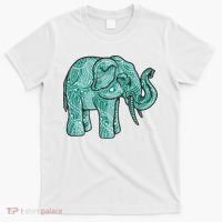 Elephant Mandala Cute Gift T-Shirt thumb 0