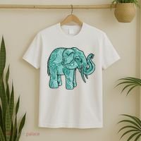 Elephant Mandala Cute Gift T-Shirt thumb 2