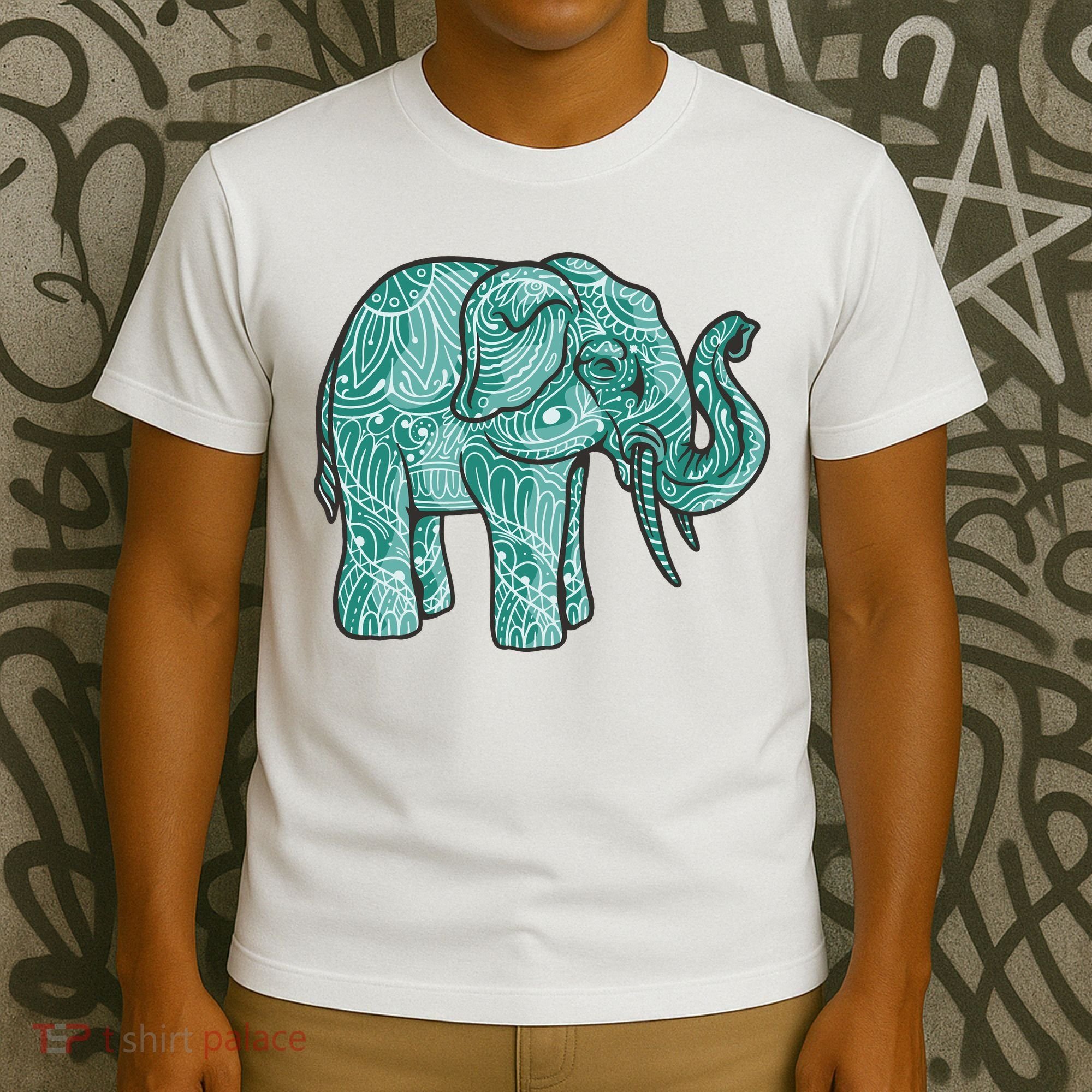 Elephant Mandala Cute Gift T-Shirt