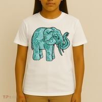 Elephant Mandala Cute Gift T-Shirt thumb 4