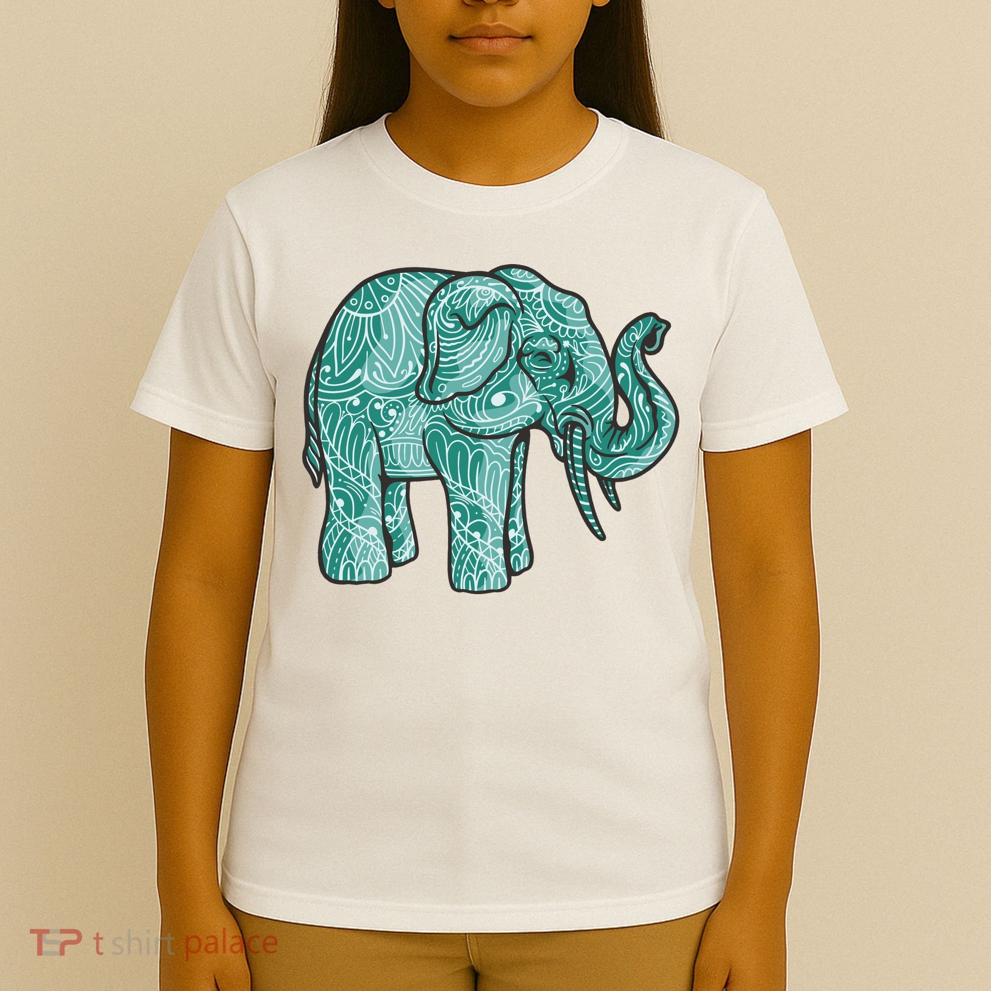 Elephant Mandala Cute Gift T-Shirt