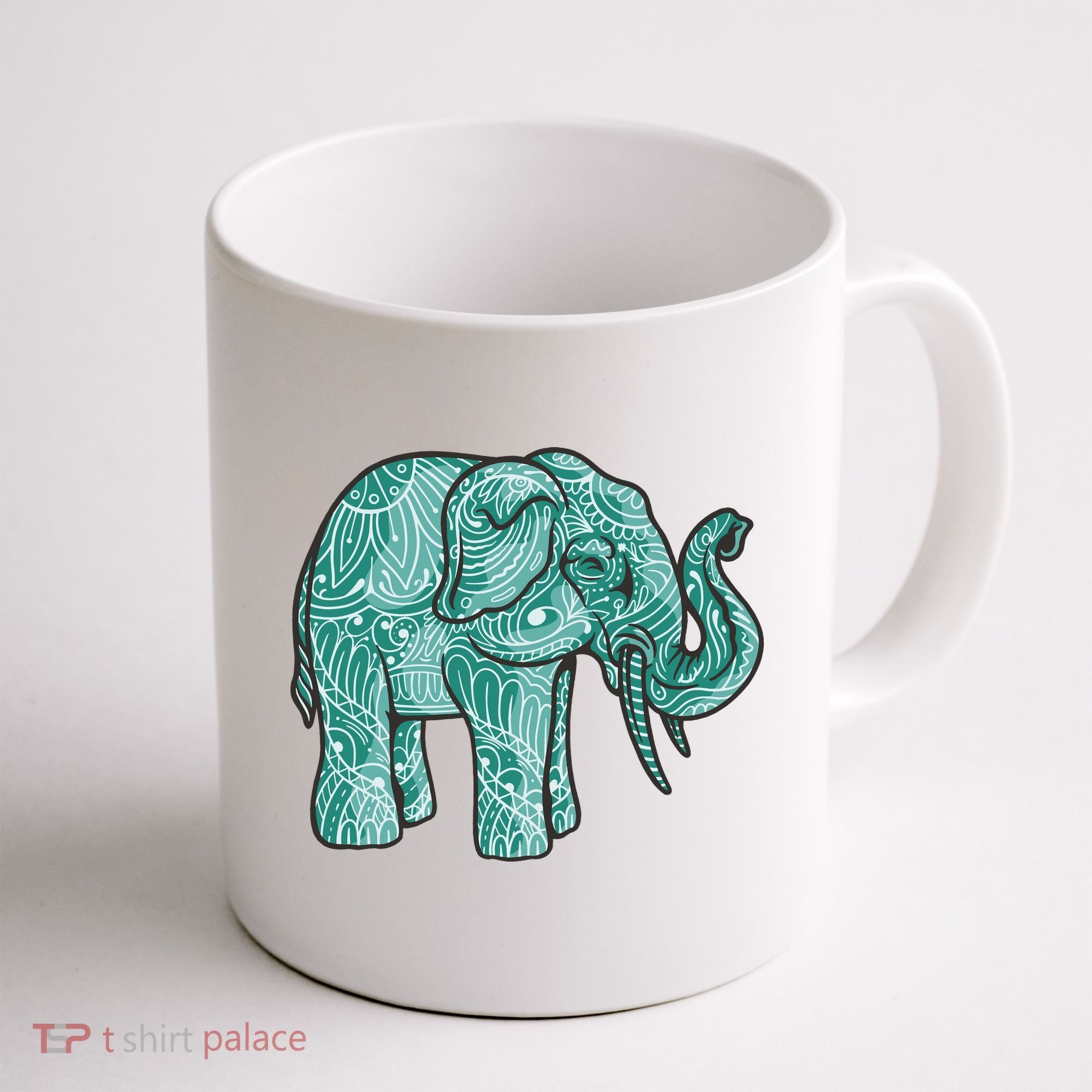 Elephant Mandala Cute Gift Coffee Mug