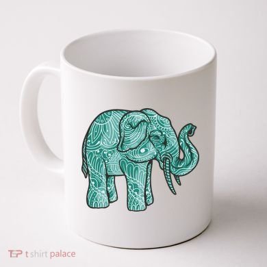 Elephant Mandala Cute Gift Coffee Mug