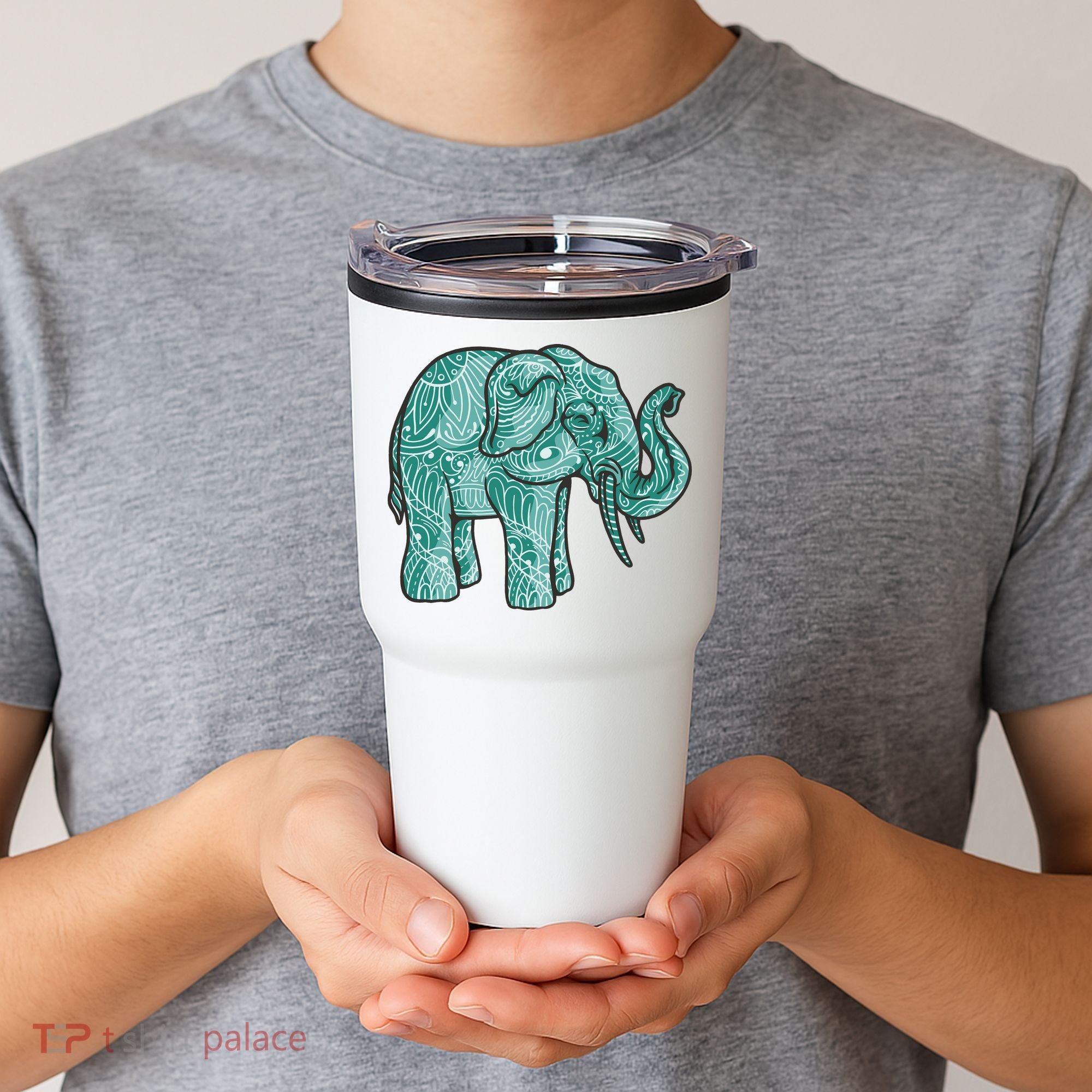 Elephant Mandala Cute Gift Tumbler