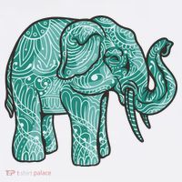 Elephant Mandala Cute Gift Mousepad thumb 1