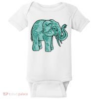 Elephant Mandala Cute Gift Baby Bodysuit thumb 0