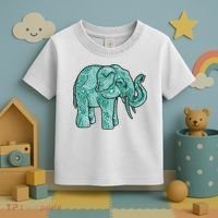 Elephant Mandala Cute Gift Toddler T-Shirt thumb 3