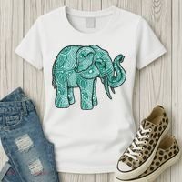 Elephant Mandala Cute Gift Women's T-Shirt thumb 3