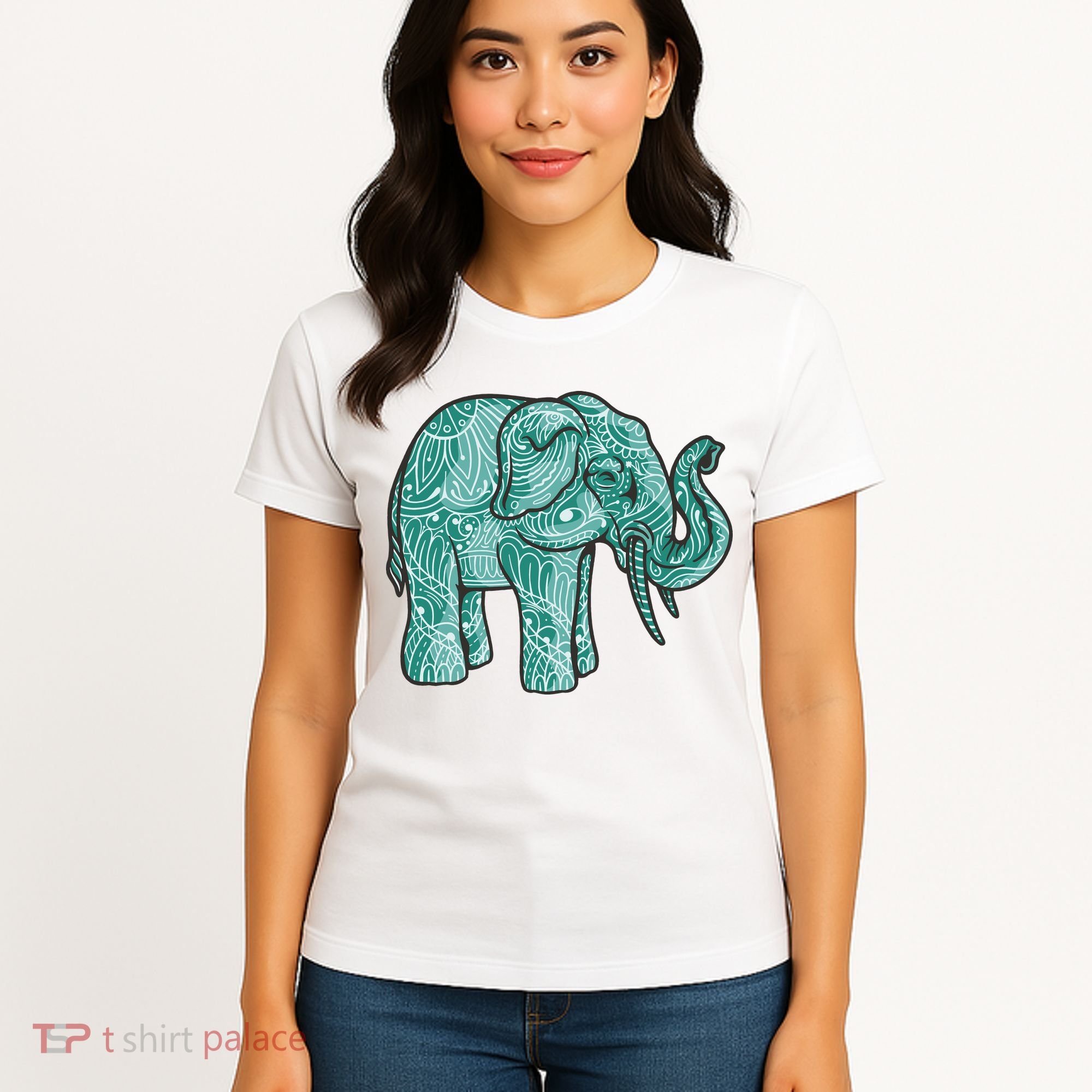 Elephant Mandala Cute Gift Women's T-Shirt