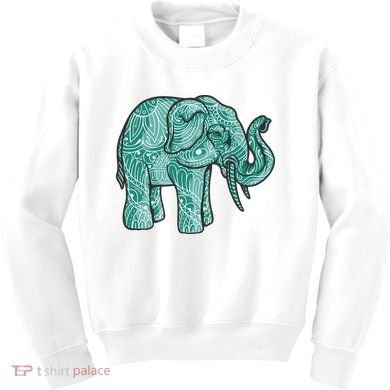 Elephant Mandala Cute Gift Kids Sweatshirt