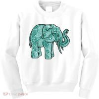 Elephant Mandala Cute Gift Kids Sweatshirt thumb 0