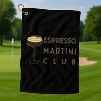 Espresso Martini Club Golf Towel thumb 1