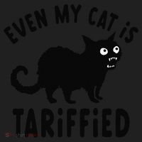 Even My Cat Is Terrified Funny Creepy Cat Face Scary Kitten Hat thumb 2