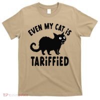 Even My Cat Is Terrified Funny Creepy Cat Face Scary Kitten T-Shirt thumb 0