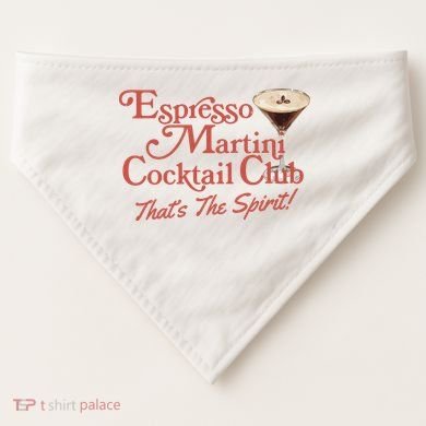 Espresso Martini Cocktail Club USA-Made Doggie Bandana