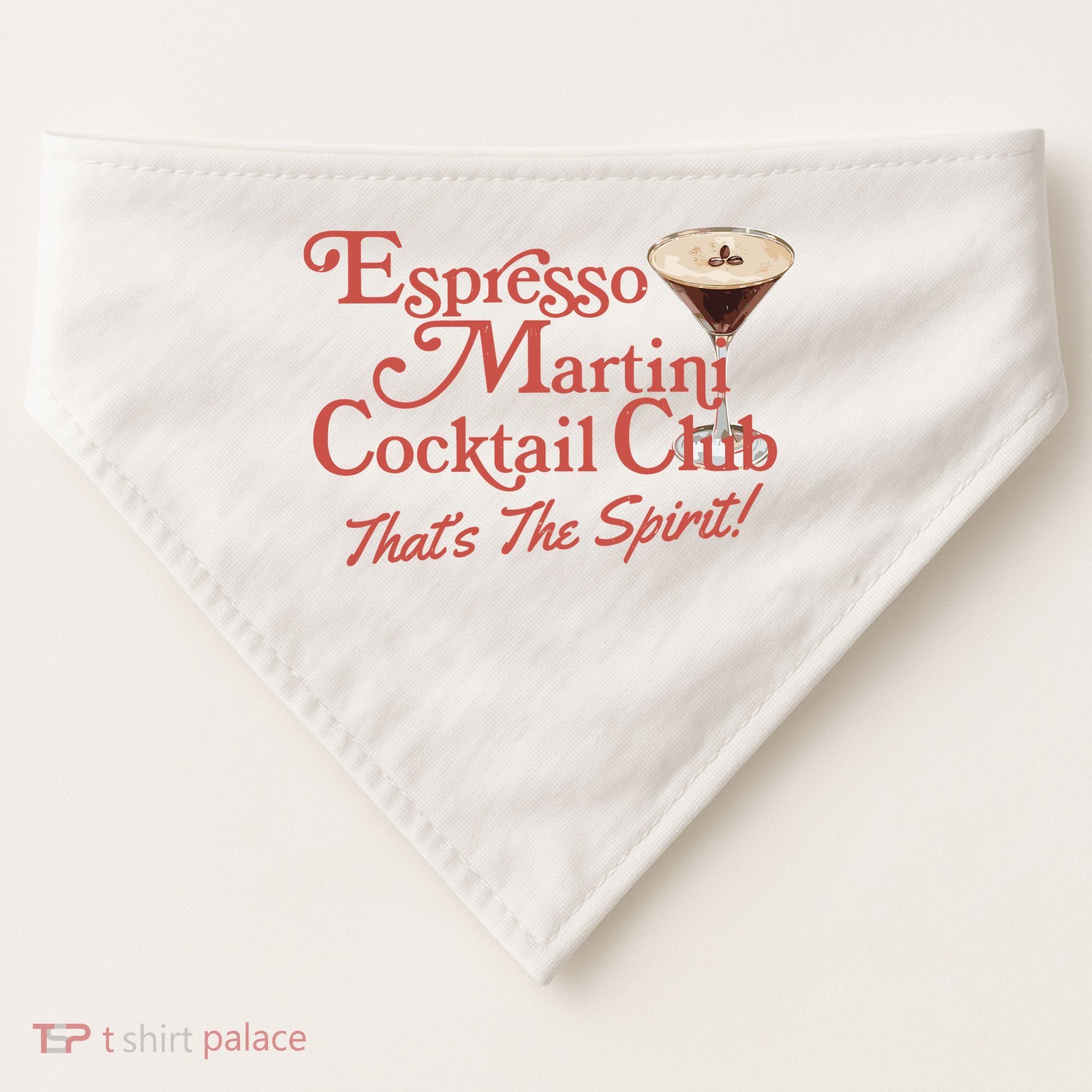 Espresso Martini Cocktail Club USA-Made Doggie Bandana