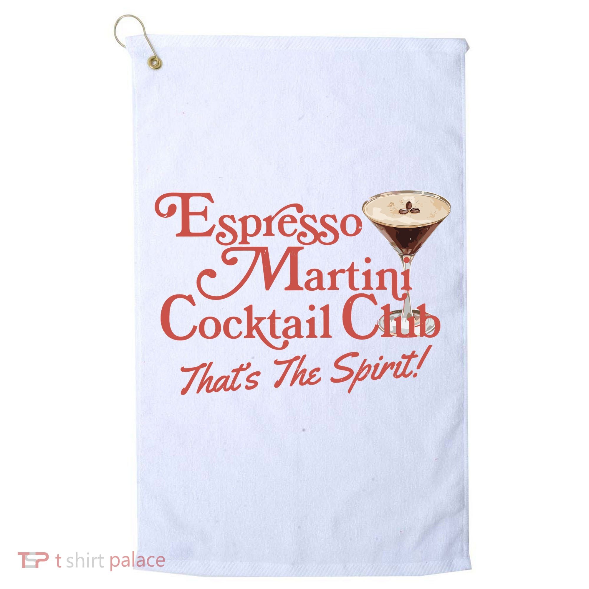 Espresso Martini Cocktail Club Golf Towel