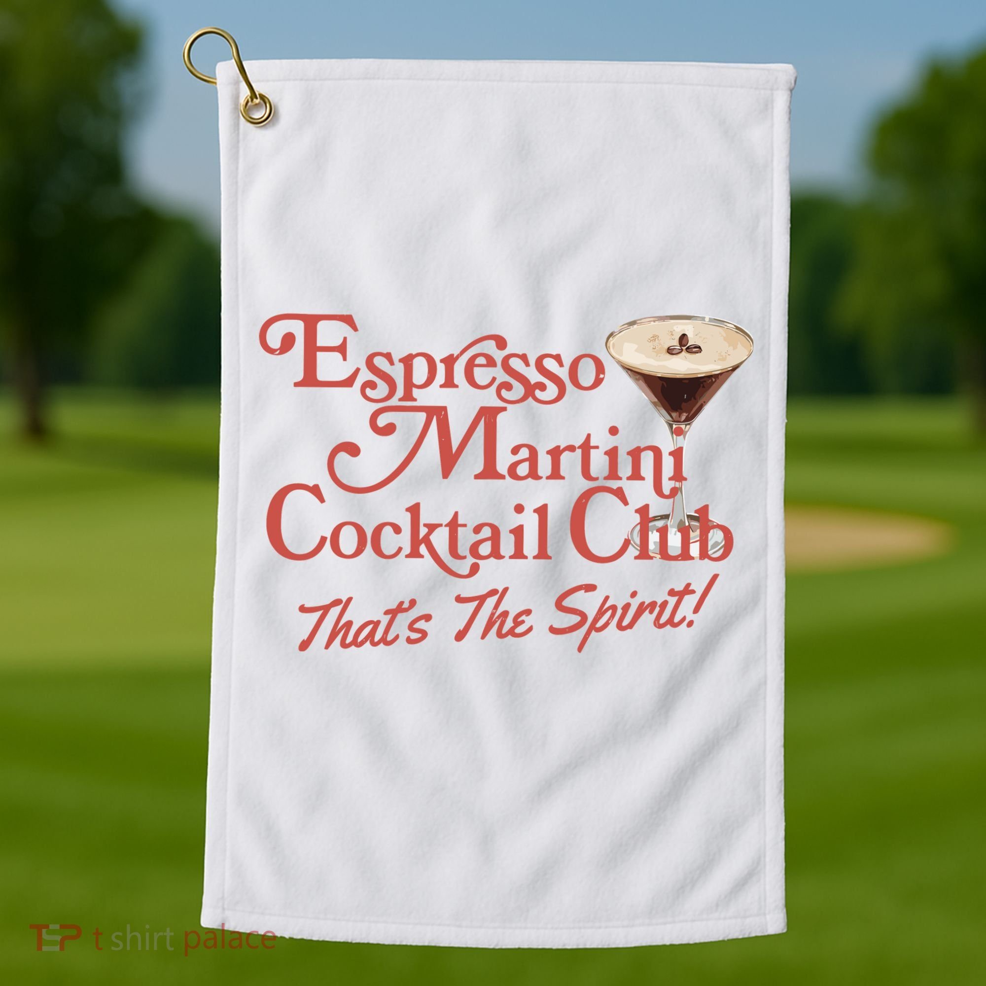 Espresso Martini Cocktail Club Golf Towel