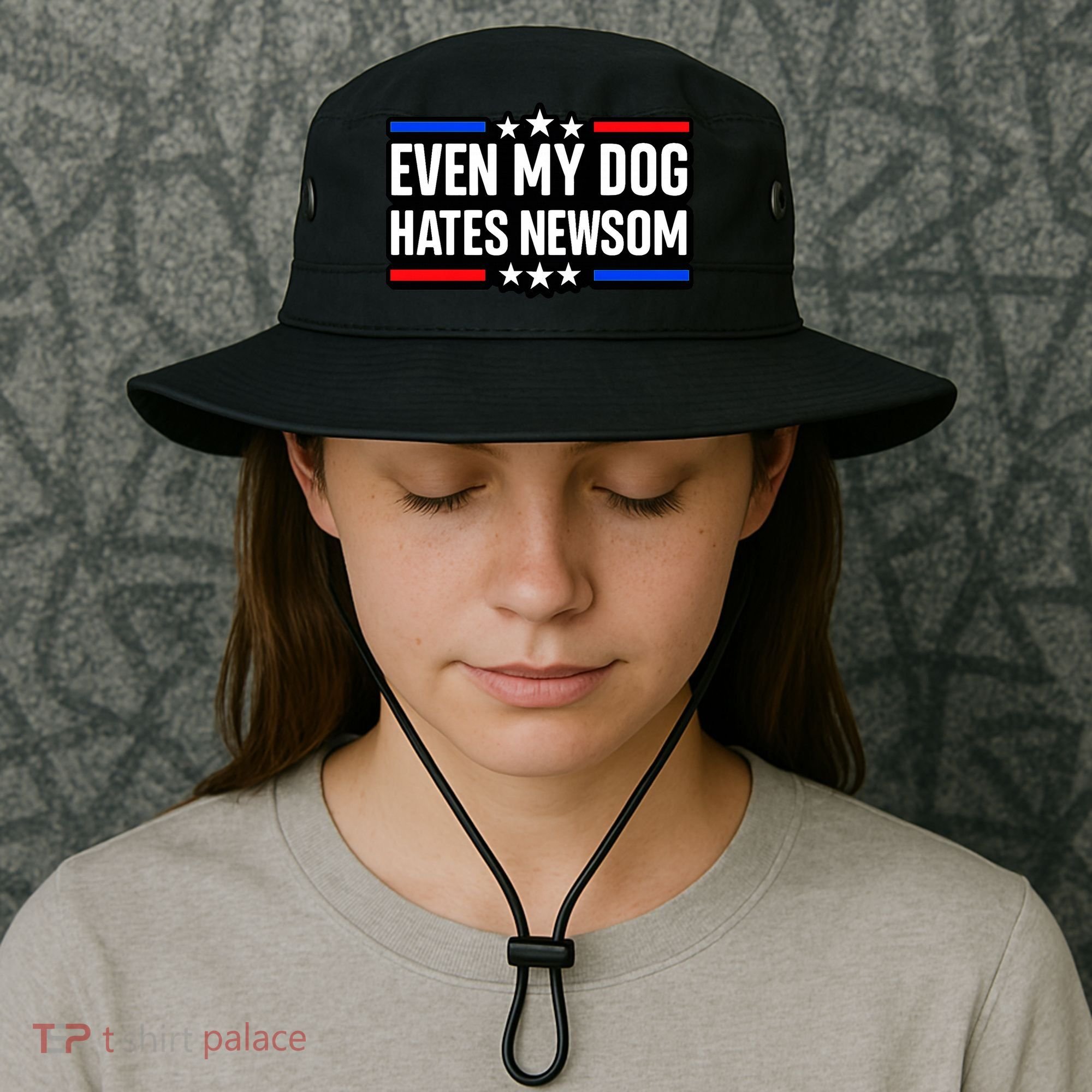 Even My Dog Hates Gavin Newsom Bucket Hat