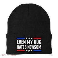 Even My Dog Hates Gavin Newsom Beanie thumb 0