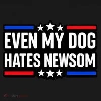 Even My Dog Hates Gavin Newsom Women's Hoodie thumb 2