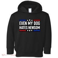 Even My Dog Hates Gavin Newsom Toddler Hoodie thumb 0