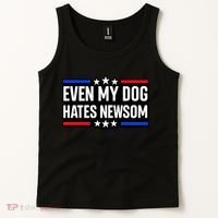 Even My Dog Hates Gavin Newsom Tank Top thumb 2