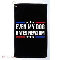 Even My Dog Hates Gavin Newsom Golf Towel thumb 0