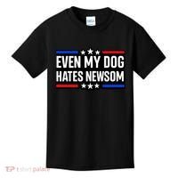 Even My Dog Hates Gavin Newsom Kids T-Shirt thumb 0