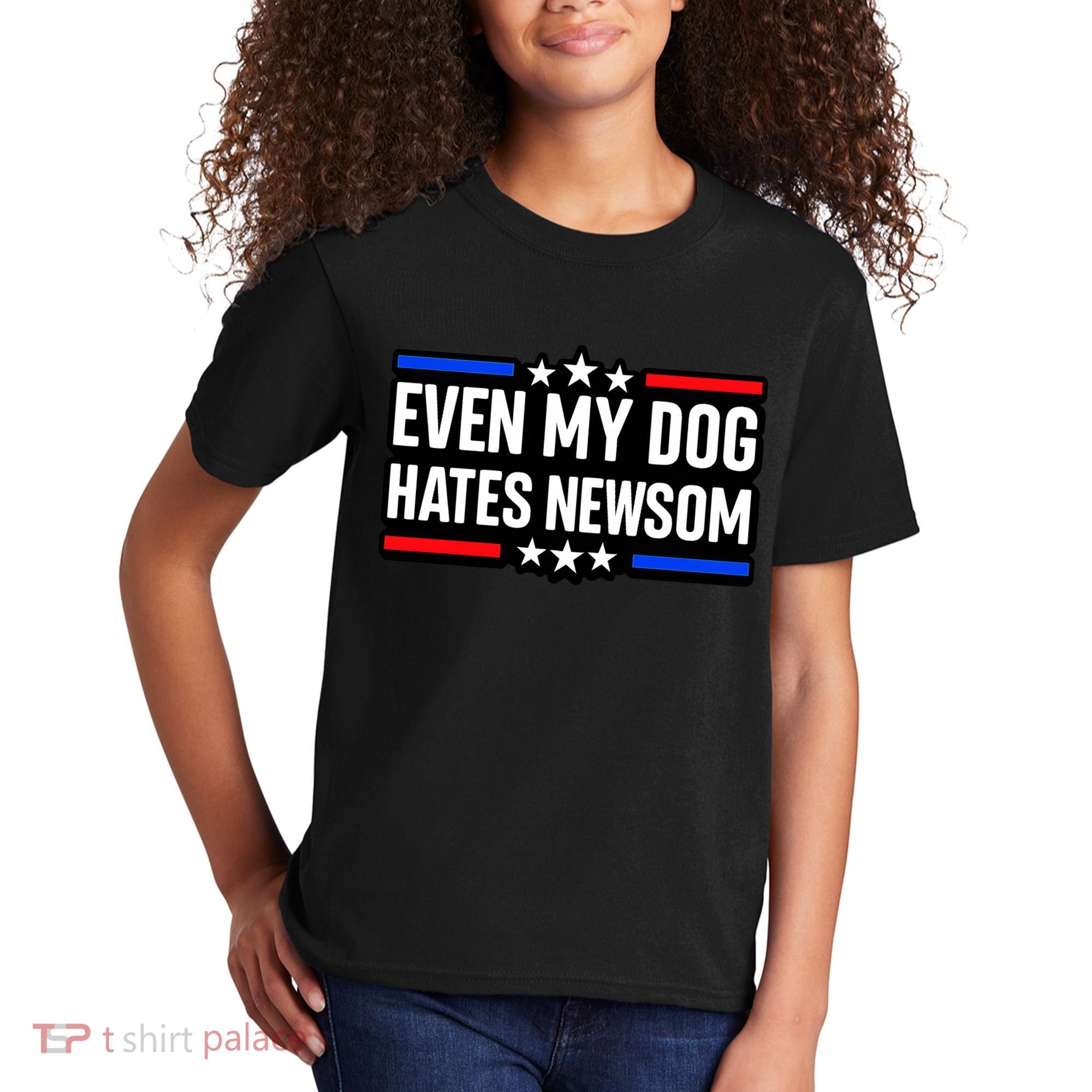 Even My Dog Hates Gavin Newsom Kids T-Shirt