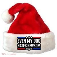 Even My Dog Hates Gavin Newsom Santa Hat thumb 0