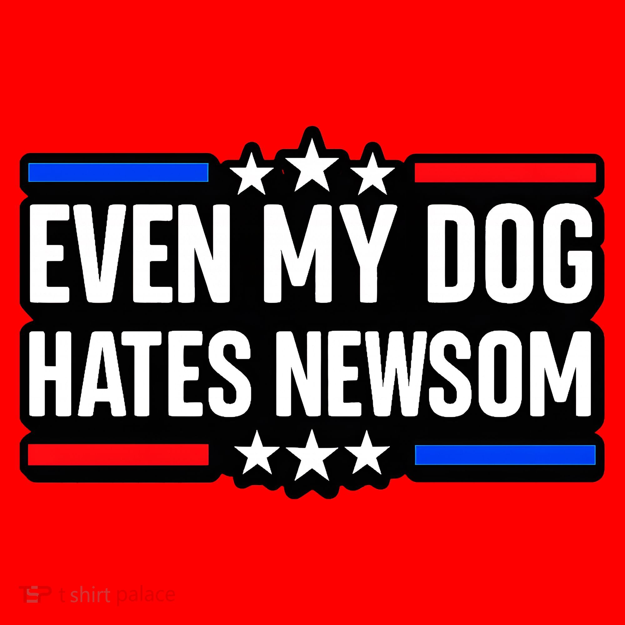 Even My Dog Hates Gavin Newsom Santa Hat
