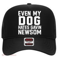 Even My Dog Hates Gavin Newsom Funny Politics Hat thumb 0