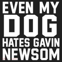 Even My Dog Hates Gavin Newsom Funny Politics Hat thumb 2