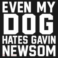 Even My Dog Hates Gavin Newsom Funny Politics Women's T-Shirt thumb 6