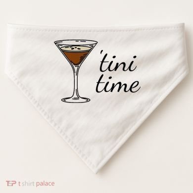 Espresso Martini Drinking Coffee Lovers Cocktail Bartender USA-Made Doggie Bandana